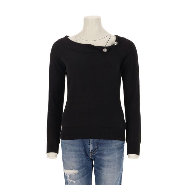 Second life - Damski czarny sweter - Jak nowy. Czarne swetry klasyczne damskie Ralph Lauren, bez kołnierzyka. Za 127.76 zł.