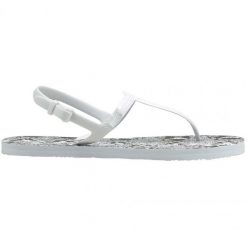 Sandały Puma Cozy Sandal Wns 375213 03 białe. Białe sandały damskie bez wzorów, z materiału, bez obcasa. Za 94.81 zł.