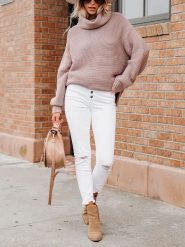 Milan Kiss Golf w kolorze szaroróżowym rozmiar: L. Różowe golfy damskie Milan Kiss, l, bez wzorów, z bawełny, bez ramiączek. Za 144.58 zł.