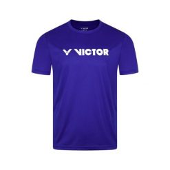 Koszulka sportowa unisex VICTOR T-43104 B. Niebieskie bluzki sportowe damskie VICTOR, l, bez wzorów, bez ramiączek. Za 89.99 zł.