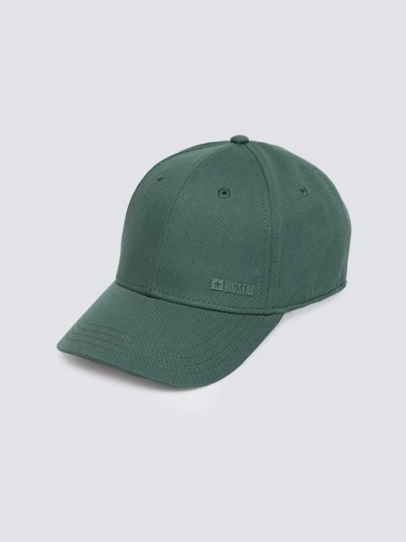 Czapka z daszkiem zielona Basilion 304. Zielone czapki z daszkiem damskie Big Star, bez wzorów. W wyprzedaży za 39.99 zł.