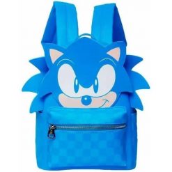 Plecak Karactermania Sonic The Hedgehog Speed. Niebieskie plecaki męskie Karactermania, bez wzorów, z materiału. Za 271.50 zł.