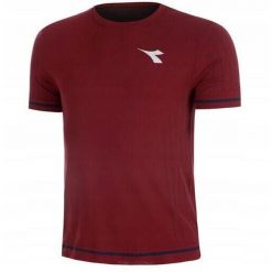 Koszulka tenisowa Diadora SS T-shirt Stratouno. Fioletowe t-shirty męskie Diadora, bez wzorów, bez kołnierzyka. Za 224.99 zł.