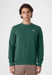 Bluza Fila Leverano. Zielone bluzy bez kaptura męskie Fila, s, z materiału. Za 222.40 zł.