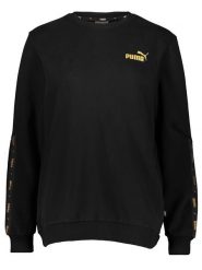 Puma Bluza "ESS+ Tape Golden" w kolorze czarnym rozmiar: M. Czarne bluzy bez kaptura damskie Puma, m. Za 112.45 zł.