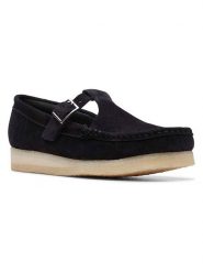 Clarks Skórzane mokasyny "Wallabee" w kolorze czarnym rozmiar: 39. Czarne mokasyny damskie Clarks, ze skóry. Za 276.05 zł.