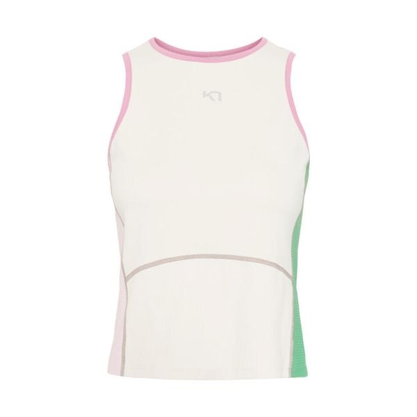 Damski tank top Kari Traa Linnea. Brązowe topy damskie Kari Traa, bez wzorów, bez kołnierzyka. Za 270.00 zł.