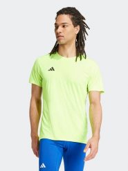 Adidas Koszulka w kolorze zielonym do biegania rozmiar: L. Zielone t-shirty sportowe męskie Adidas, l, z materiału, bez ramiączek, do biegania. Za 111.84 zł.