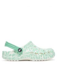 Crocs Klapki BAYA GRAPHIC CLOG 206230-3U3 Biały. Białe klapki damskie Crocs, bez wzorów, z tworzywa sztucznego, bez obcasa. Za 239.99 zł.