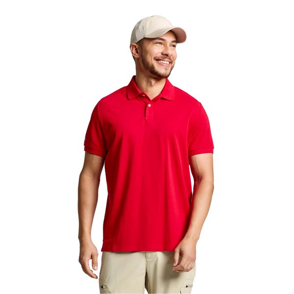 Koszulka Polo Dla Dorosłych Slam Deck Ss. Czerwone koszulki polo męskie SLAM, m, bez wzorów, z bawełny, bez ramiączek. Za 285.99 zł.