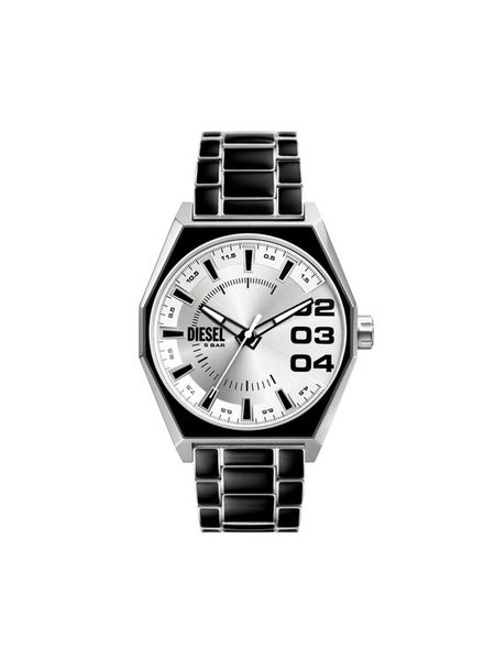 Diesel Zegarek Double Scraper DZ2195 Czarny. Czarne, analogowe zegarki męskie Diesel. Za 809.99 zł.