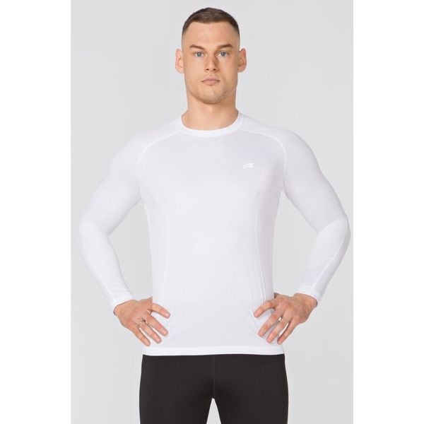 Koszulka termoaktywna z długim rękawem fitness męska Rough Radical Fury LS. Białe bielizna termoaktywna męska ROUGH RADICAL, m, bez wzorów. W wyprzedaży za 59.99 zł.