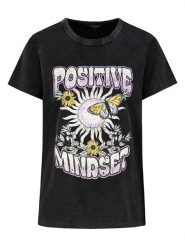 Eight2Nine Koszulka w kolorze antracytowym rozmiar: M. Czarne bluzki damskie Eight2Nine, m, bez wzorów, z bawełny, bez kołnierzyka, bez ramiączek. Za 43.99 zł.