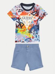 Guess Komplet t-shirt i spodenki I4GG12 K8HM3 Kolorowy Regular Fit. Spodnie niemowlęce Guess, z aplikacjami, z bawełny. Za 329.99 zł.