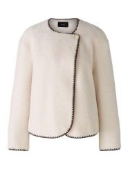 Oui Kurtka przejściowa w kolorze brązowo-kremowym rozmiar: 42. Brązowe kurtki damskie Oui, bez wzorów, bez kaptura. Za 261.05 zł.