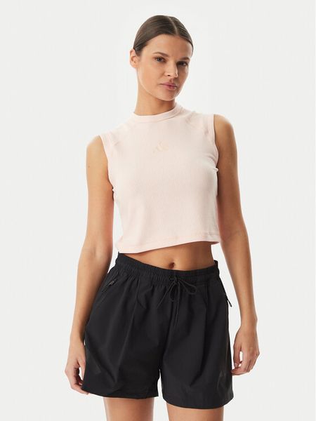 Adidas Top ALL SZN KA6971 Różowy Slim Fit. Czerwone topy damskie Adidas, l, bez wzorów, z syntetyku, bez ramiączek. Za 92.99 zł.