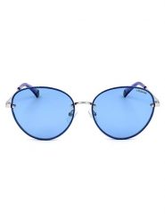 Polaroid Damskie okulary przeciwsłoneczne w kolorze niebiesko-błękitnym rozmiar: 58. Niebieskie okulary przeciwsłoneczne damskie Polaroid. Za 140.53 zł.