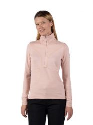 Bluza Rossignol W Blackside Fleece HZ różowa. Czerwone bluzy bez kaptura damskie Rossignol, l, z elastanu. Za 399.99 zł.