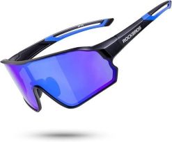 Okulary sportowe z polaryzacją i funkcją UV400 TAC ROCKBROS. Brązowe okulary przeciwsłoneczne męskie ROCKBROS. Za 122.00 zł.