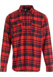 Koszula flanelowa męska Whistler Flannel. Czerwone koszule męskie WHISTLER, m, bez wzorów, z bawełny, bez kołnierzyka, bez ramiączek. Za 169.99 zł.