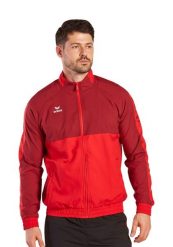 Kurtka prezentacyjna Erima Six Wings. Czerwone kurtki męskie Erima, s, bez wzorów, z materiału, sportowe, bez kaptura. Za 255.00 zł.