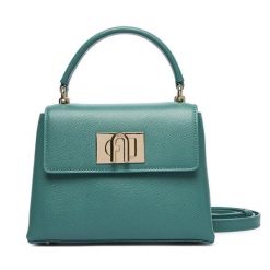 Torebka Furla. Zielone torebki klasyczne damskie Furla, bez wzorów, bez dodatków. Za 1,779.00 zł.