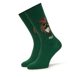 Skarpety długie Polo Ralph Lauren. Zielone skarpetki męskie Polo Ralph Lauren, bez wzorów. Za 89.99 zł.