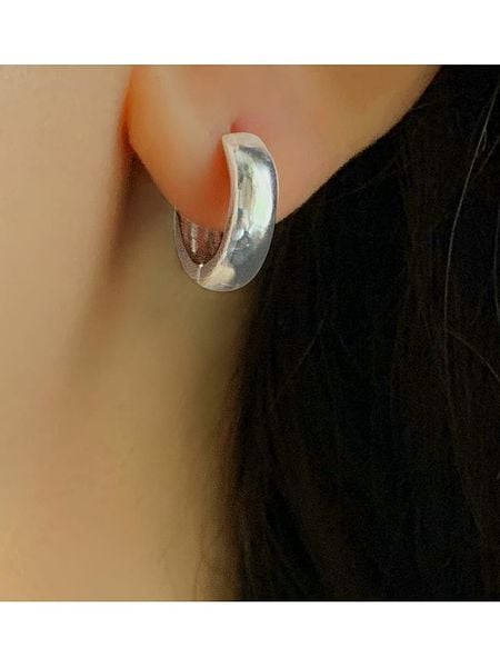 Eclat d'Argent Srebrne kolczyki-kreole rozmiar: onesize. Szare kolczyki damskie Eclat d'Argent, srebrne. Za 104.99 zł.