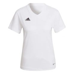 Koszulka damska ADIDAS ENT22 TEE W S/T2. Białe t-shirty damskie Adidas, s, bez wzorów, z bawełny, bez kołnierzyka. Za 99.95 zł.