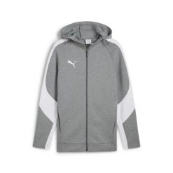 Bluza dresowa z kapturem Puma TeamEvostripe. Szare bluzy z kapturem męskie Puma, z dresówki. Za 354.00 zł.