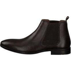 S.Oliver męskie buty za kostkę, 44, brązowe. Brązowe buty wizytowe męskie S.Oliver, ze skóry, bez zapięcia. W wyprzedaży za 251.00 zł.