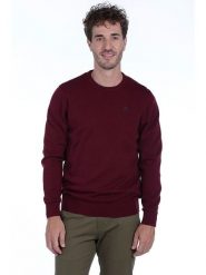 The Time of Bocha Sweter w kolorze bordowym rozmiar: XXL. Czerwone swetry męskie The Time of Bocha, xxl, bez wzorów, z bawełny, bez kołnierzyka. Za 73.93 zł.