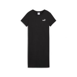 Damska sukienka o wąskim kroju z małym logo No. 1 ESS PUMA Black. Czarne sukienki damskie Puma, l, bez wzorów, eleganckie, bez kołnierzyka, bez ramiączek, sportowe. Za 179.00 zł.