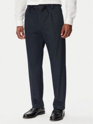 HUGO Spodnie materiałowe Teagan261X-H 50565432 Granatowy Regular Fit. Niebieskie spodnie materiałowe męskie Hugo, bez wzorów, z materiału. Za 649.99 zł.
