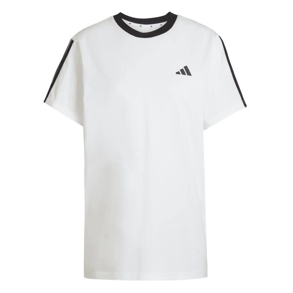 Koszulka damska ADIDAS W 3S BF T XL. Białe t-shirty damskie Adidas, s, bez wzorów, z bawełny, bez kołnierzyka. Za 129.00 zł.