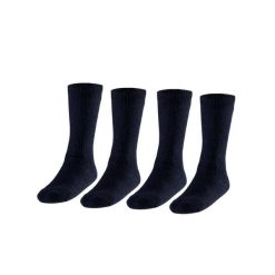 Męskie Skarpety Termiczne - 4 Pary - Granatowe. Niebieskie skarpetki męskie HEAT KEEPER, bez wzorów, z elastanu. W wyprzedaży za 182.06 zł.