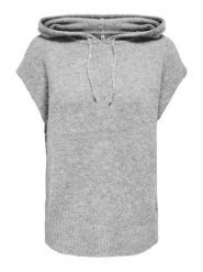 ONLY Sweter w kolorze szarym rozmiar: L. Szare swetry klasyczne damskie Only, l, bez kołnierzyka. Za 100.45 zł.