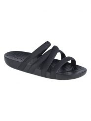 Crocs Klapki "Splash" w kolorze czarnym rozmiar: 34/35. Czarne klapki damskie Crocs, bez wzorów, bez obcasa. Za 96.83 zł.
