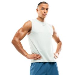 Męska koszulka do biegania bez rękawów Fitness Siroko Paine Mint. Zielone t-shirty sportowe męskie SIROKO, l, bez ramiączek, do biegania. W wyprzedaży za 126.00 zł.