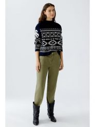 Oui Sweter w kolorze czarno-białym rozmiar: 42. Białe golfy damskie Oui, bez wzorów, ze splotem, bez ramiączek. Za 228.38 zł.