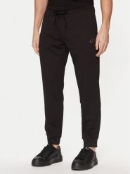 Armani Exchange Spodnie dresowe XM000333 AF12269 UC001 Czarny Regular Fit. Czarne spodnie dresowe męskie Armani Exchange, bez wzorów, z dresówki. Za 309.99 zł.