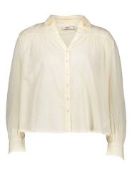 Pepe Jeans Koszula w kolorze kremowym rozmiar: L. Brązowe koszule damskie Pepe Jeans, l, bez wzorów, z bawełny, bez kołnierzyka, bez ramiączek. Za 153.95 zł.