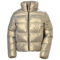 Kurtka damska Helly Hansen Jade Puffer. Żółte kurtki damskie Helly Hansen, bez wzorów, z puchu, bez kaptura. W wyprzedaży za 614.30 zł.