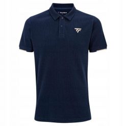 Męska koszulka polo tenisowa Tecnifibre Waffle Polo. Niebieskie koszulki polo męskie TECNIFIBRE, m, bez wzorów, bez ramiączek. Za 254.99 zł.