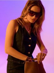 Jeansowa kamizelka z ozdobnymi guzikami - niebieski. Niebieskie kamizelki damskie Sinsay, l, z jeansu. Za 49.99 zł.