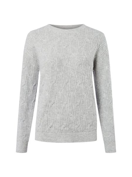 Vila Sweter - VILAssia Kobiety szary, L. Szare swetry klasyczne damskie Vila, l, z materiału, bez kołnierzyka. Za 139.95 zł.