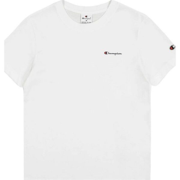 T-shirt Damski. Białe t-shirty damskie CHAMPION, bez wzorów, bez kołnierzyka. Za 131.99 zł.