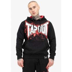 Bluza z kapturem Tapout Splashing. Czarne bluzy z kapturem męskie TAPOUT, xl, z bawełny. Za 245.50 zł.