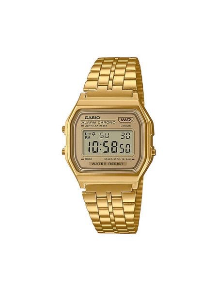 Casio Zegarek Vintage A158WETG-9AEF Złoty. Żółte, cyfrowe zegarki męskie Casio, złote. Za 269.99 zł.