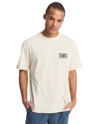 T-Shirt Quiksilver Krótki Rękaw Beżowy Męski. Brązowe t-shirty męskie Quiksilver, l, bez wzorów, z bawełny, bez kołnierzyka. Za 191.80 zł.